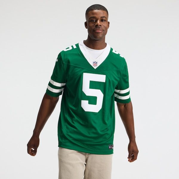 Soccer Intl Garrett Wilson New York Jets Vapor F.U.S.E. Stitched Limited Jersey Green