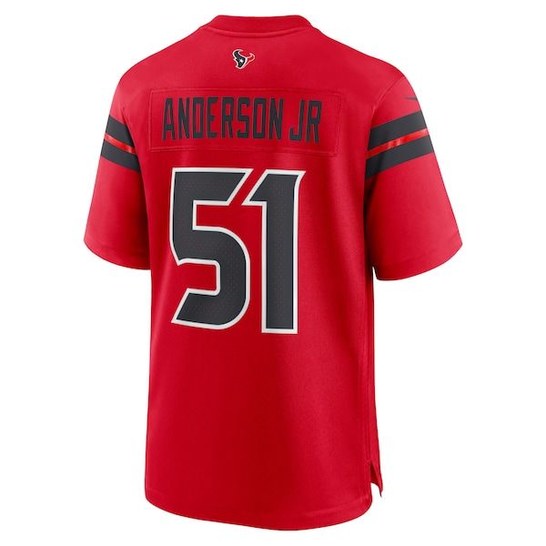 Soccer Intl Will Anderson Jr. Houston Texans Alternate Game Jersey Red