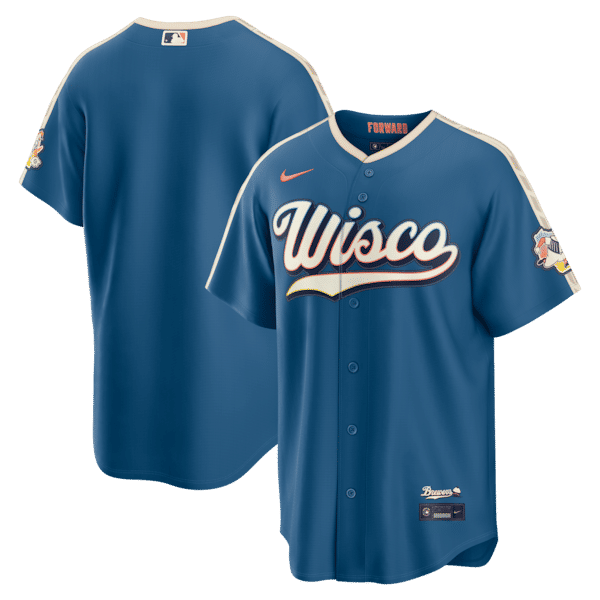 Soccer Intl Christian Yelich Milwaukee Brewers 2026 City Connect Stadium Jersey Mineral Blue