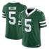 Soccer Intl Garrett Wilson New York Jets Vapor F.U.S.E. Stitched Limited Jersey Green