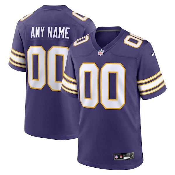 Soccer Intl Minnesota Vikings Custom Game Jersey Purple