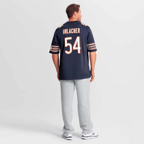 Soccer Intl Brian Urlacher Chicago Bears Game Retired Player Jersey Navy