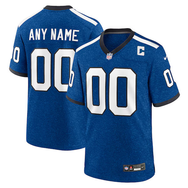 Soccer Intl Indianapolis Colts Alternate Custom Game Jersey Blue