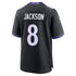 Soccer Intl Lamar Jackson Baltimore Ravens Alternate Game Jersey Black