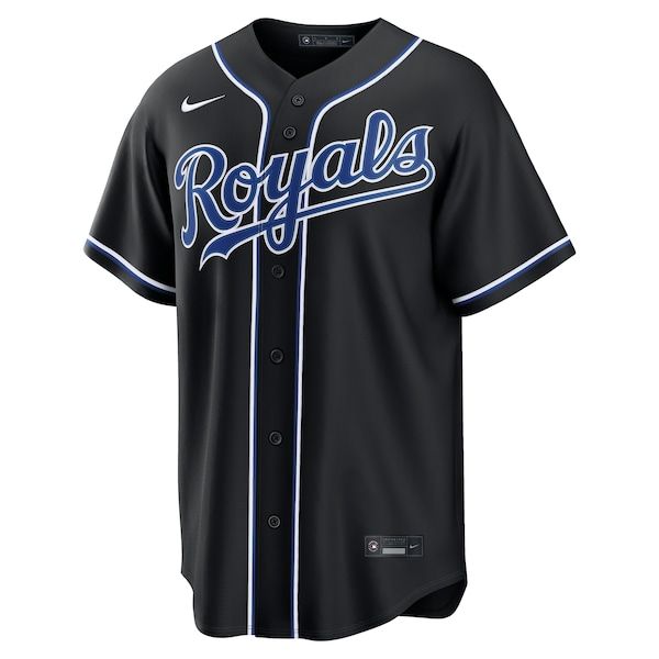 Soccer Intl Bobby Witt Jr. Kansas City Royals Fashion Replica Black Out Jersey