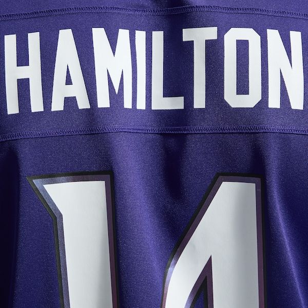 Soccer Intl Kyle Hamilton Baltimore Ravens Game Jersey Purple