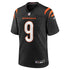 Soccer Intl Joe Burrow Cincinnati Bengals Game Jersey Black