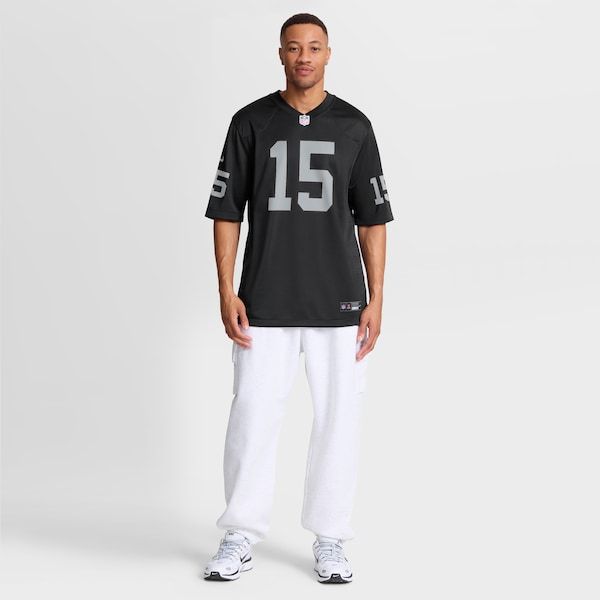 Soccer Intl Fernando Mendoza Las Vegas Raiders 2026 NFL Draft First Round Pick No. 1 Game Jersey Black
