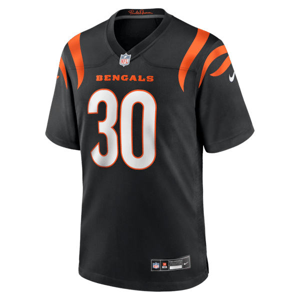 Soccer Intl Chase Brown Cincinnati Bengals Game Jersey Black