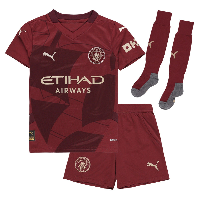 Manchester City Third Minikit 2024-25 Custom Jersey Kids