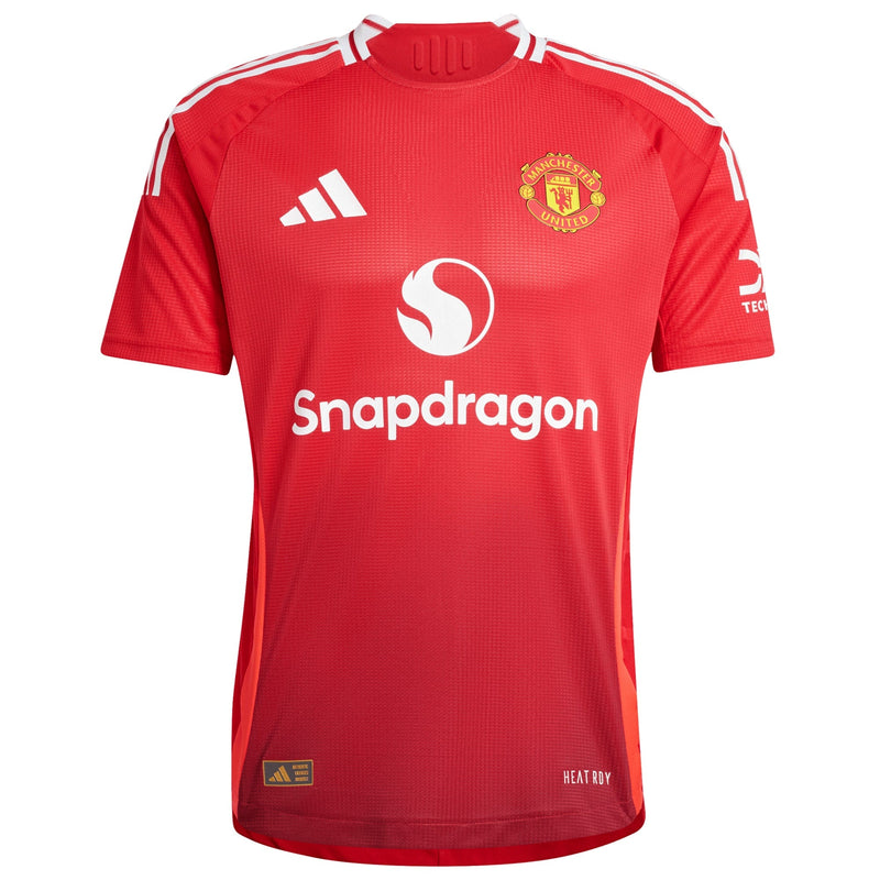 Manchester United adidas Home Shirt 2024-25 with Mainoo 37 printing Jersey - Red