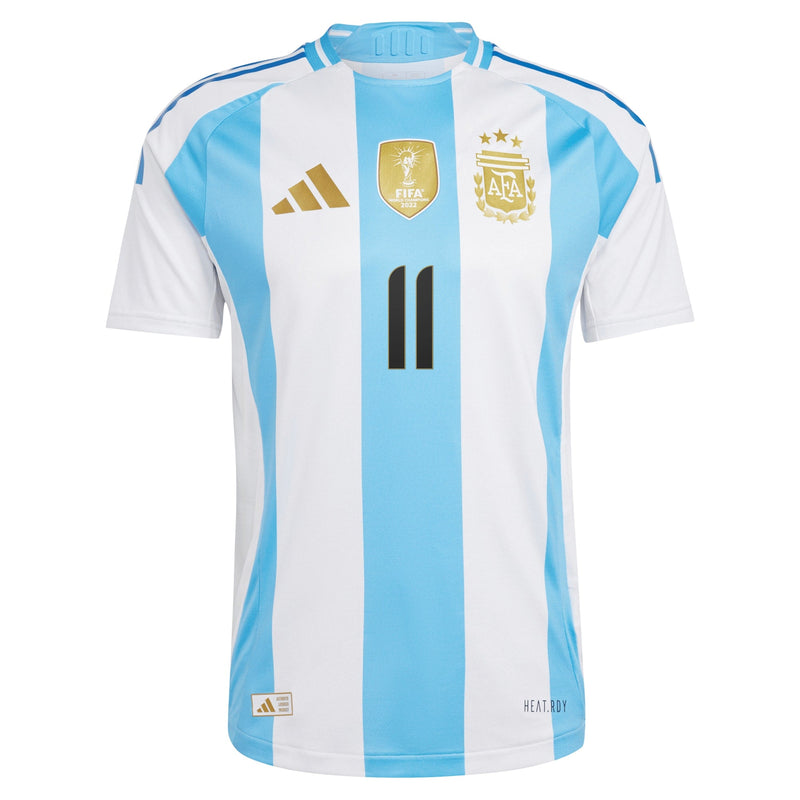 Angel Di Maria Argentina National Team adidas 2024 Home  Jersey - White