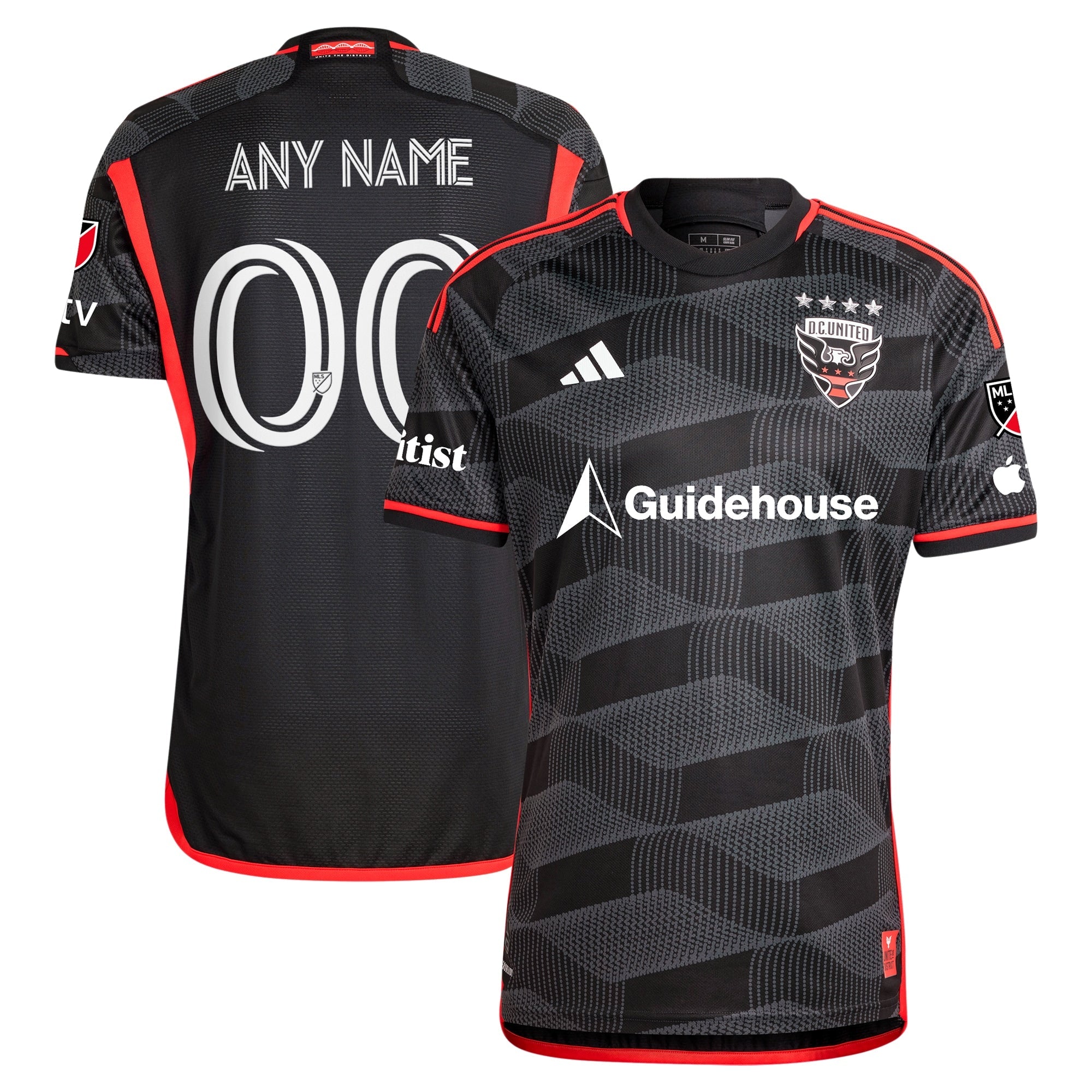 D.C. United 2024 The Icon Kit Custom Shirt – Black