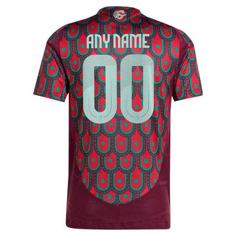 Mexico National Team 2024 Home Custom Shirt - Burgundy