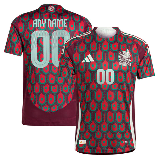 Mexico National Team 2024 Home Custom Shirt - Burgundy