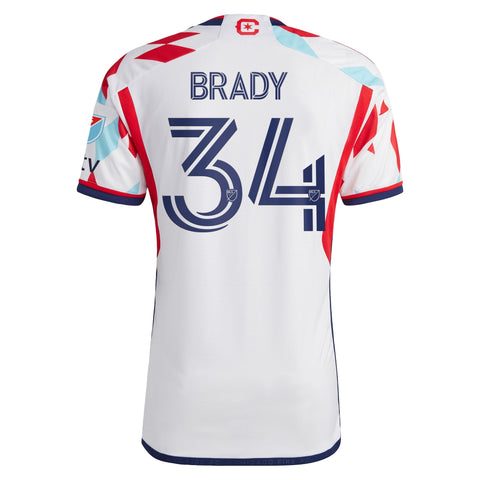 Chris Brady Chicago Fire 2024 A Kit For All Player Shirt – White