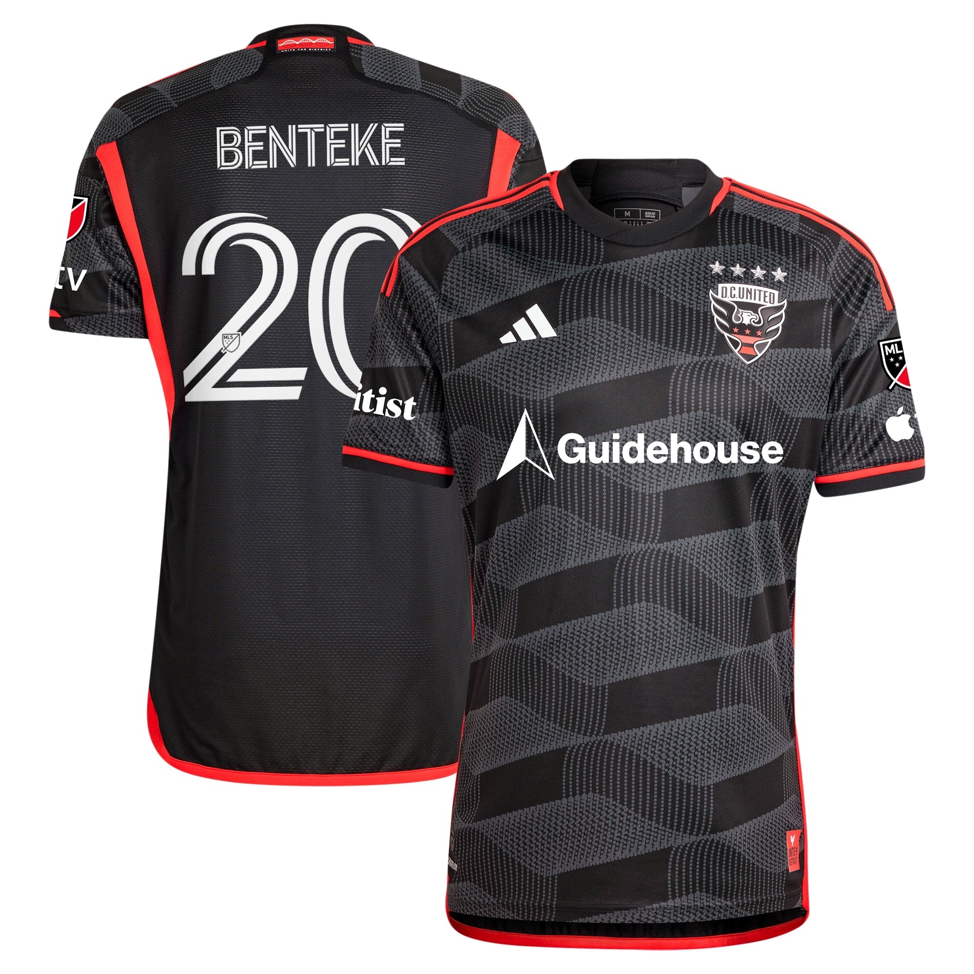 Christian Benteke D.C. United 2024 The Icon Kit Player Shirt – Black
