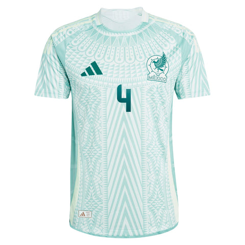 Selected slide 1 of 3Display slide 2 of 3Display slide 3 of 3 Edson Alvarez Mexico National Team 2024 Away Player Shirt - Green