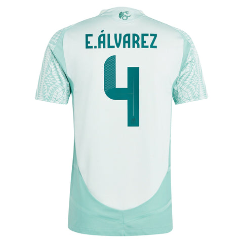 Selected slide 1 of 3Display slide 2 of 3Display slide 3 of 3 Edson Alvarez Mexico National Team 2024 Away Player Shirt - Green