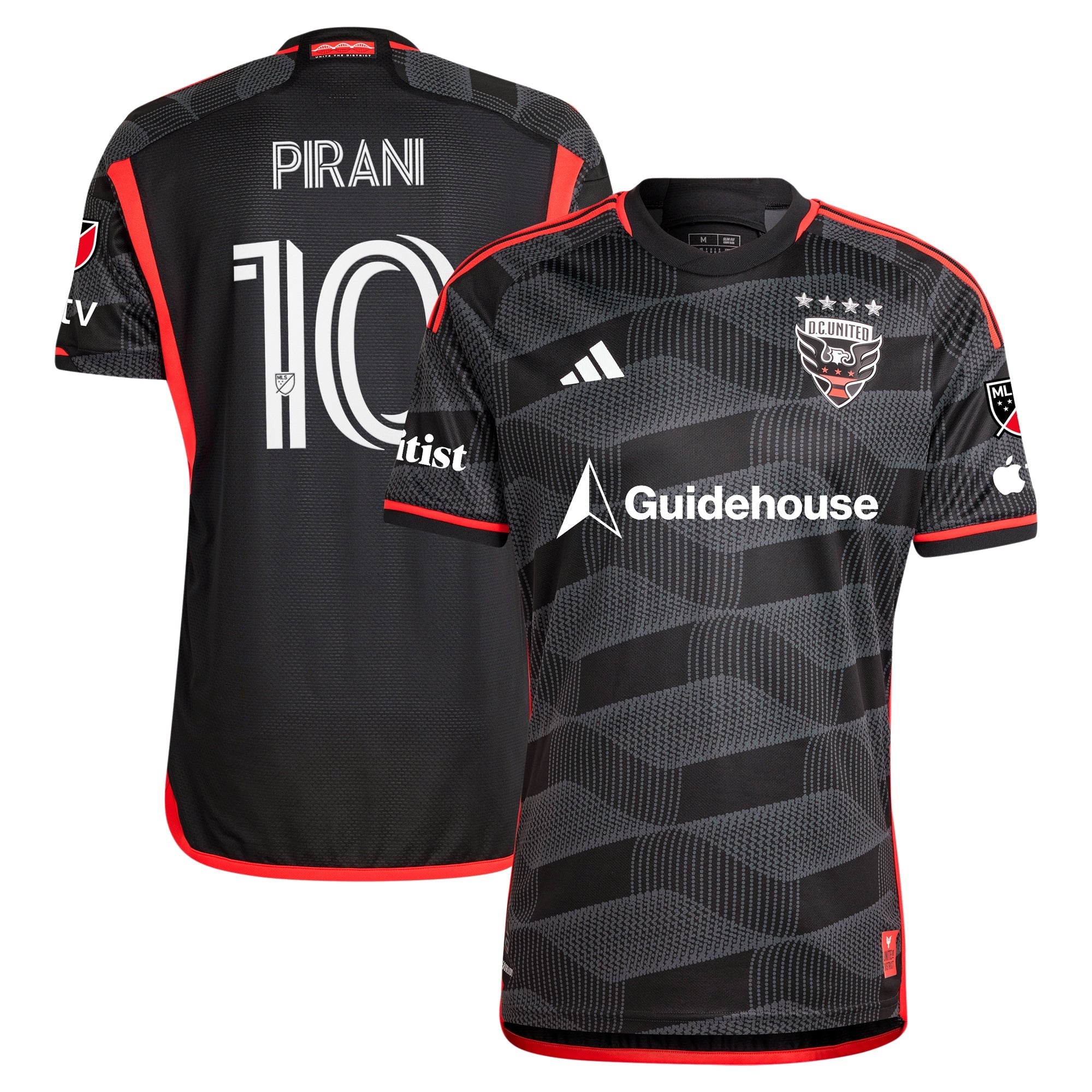 Gabriel Pirani D.C. United 2024 The Icon Kit Player Shirt – Black