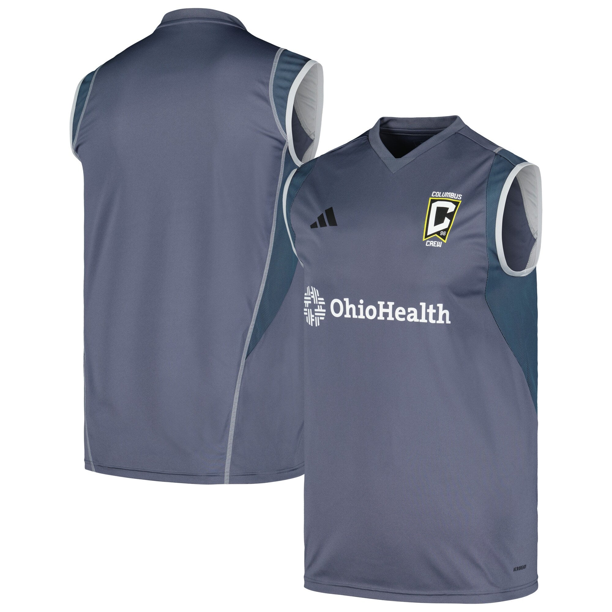 Columbus Crew 2024 AREOREADY Sleeveless Training Shirt - Gray