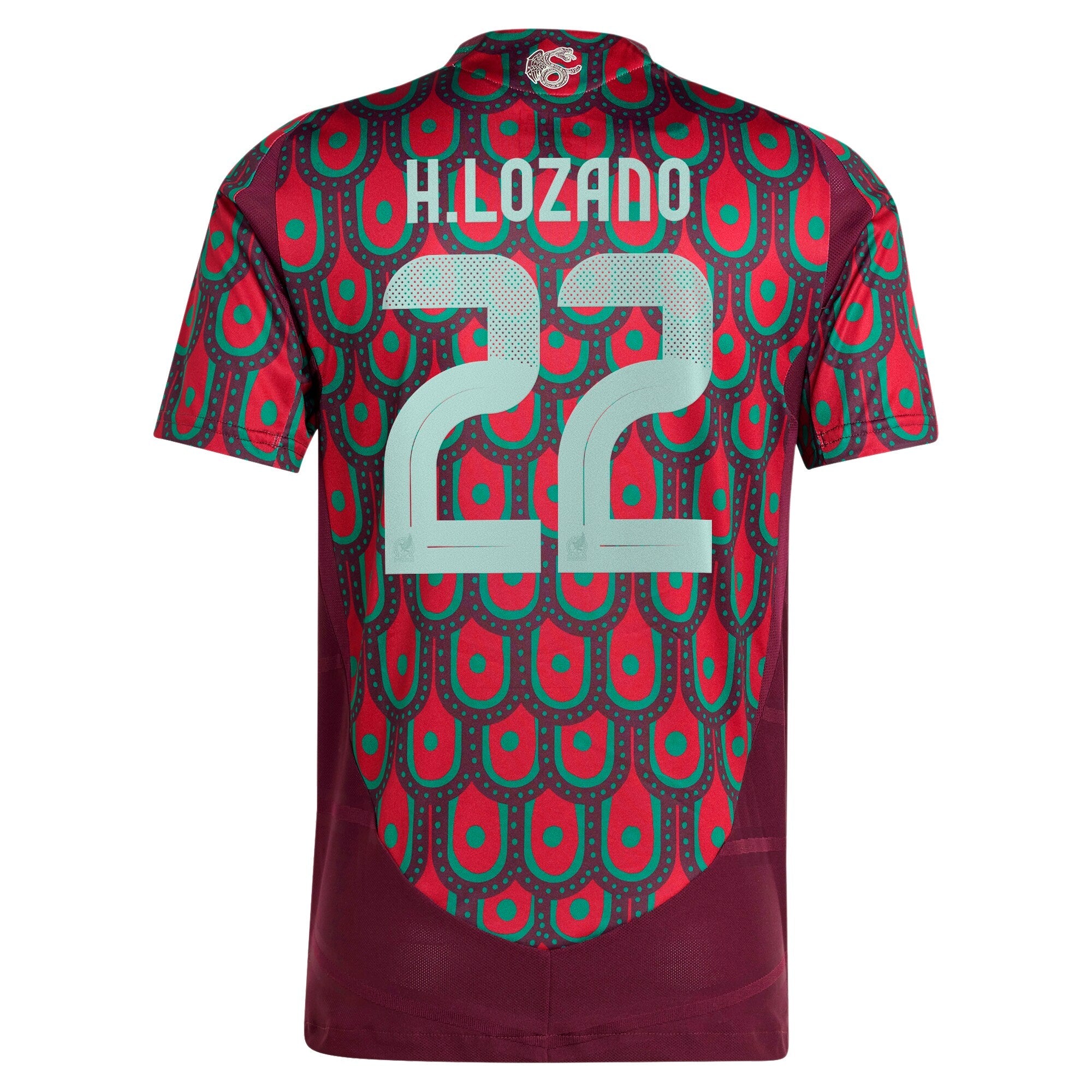 Hirving Lozano Mexico National Team 2024 Home Player Shirt - Burgundy