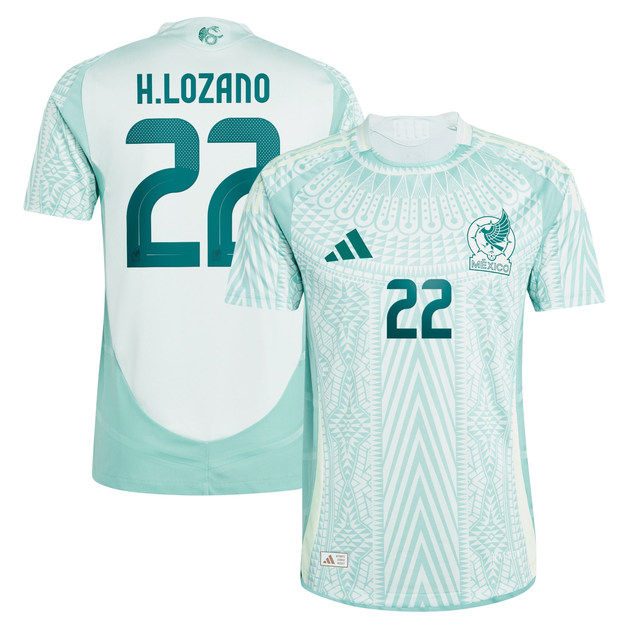 Hirving Lozano Mexico National Team 2024 Away Player Shirt - Green