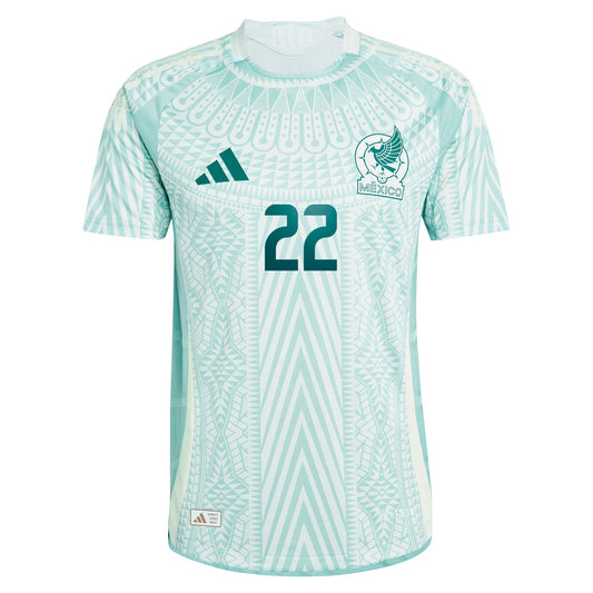 Hirving Lozano Mexico National Team 2024 Away Player Shirt - Green