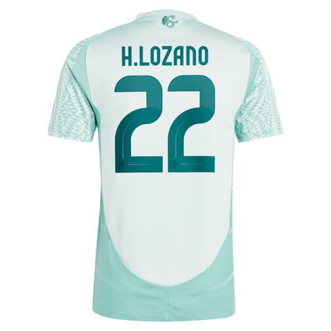 Hirving Lozano Mexico National Team 2024 Away Player Shirt - Green