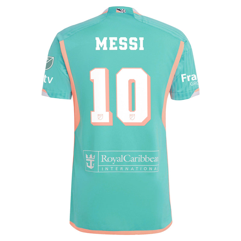 Lionel Messi Inter Miami CF adidas 2024 Archive Jersey - Aqua