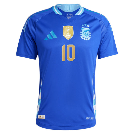 Lionel Messi Argentina National Team 2024 Away Player Shirt - Blue