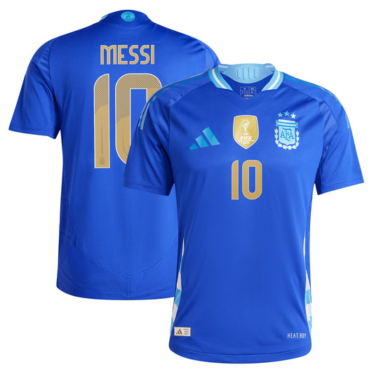 Lionel Messi Argentina National Team 2024 Away Player Shirt - Blue