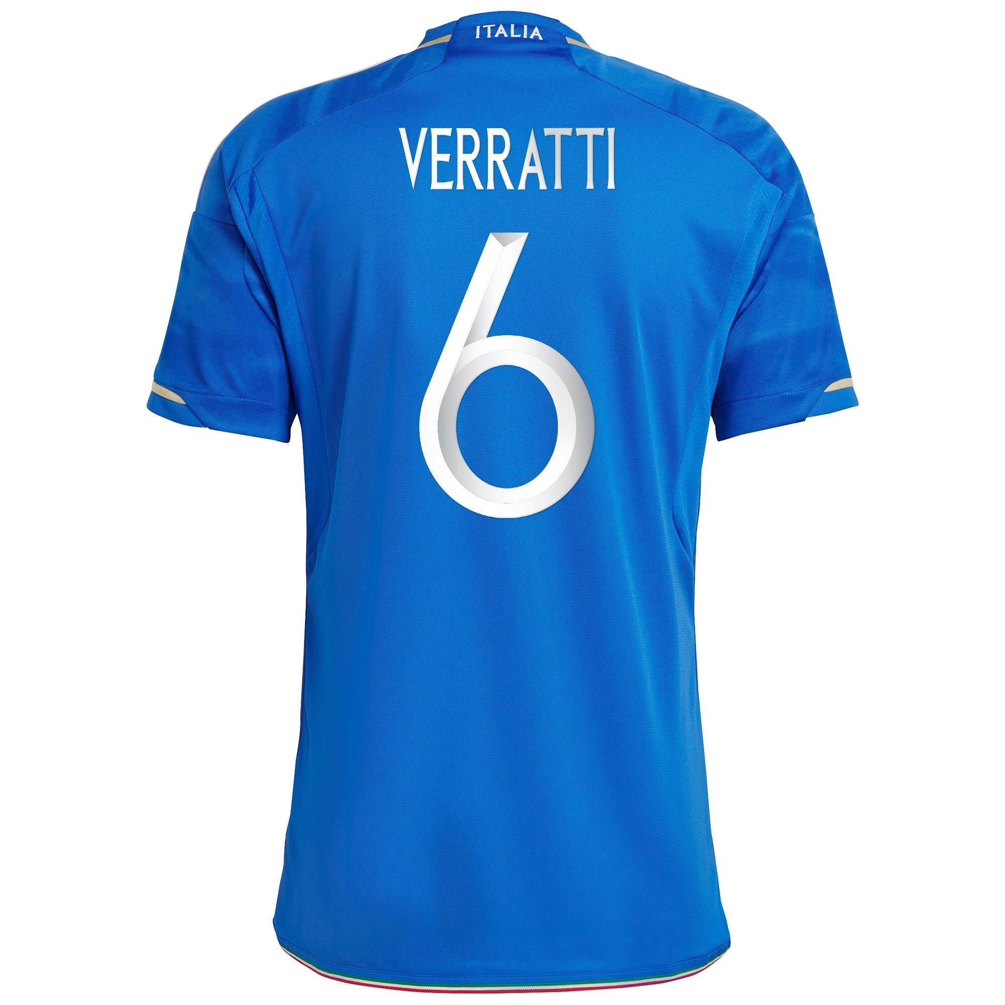 Marco Verratti Italy National Team 2023 Home Shirt - Blue