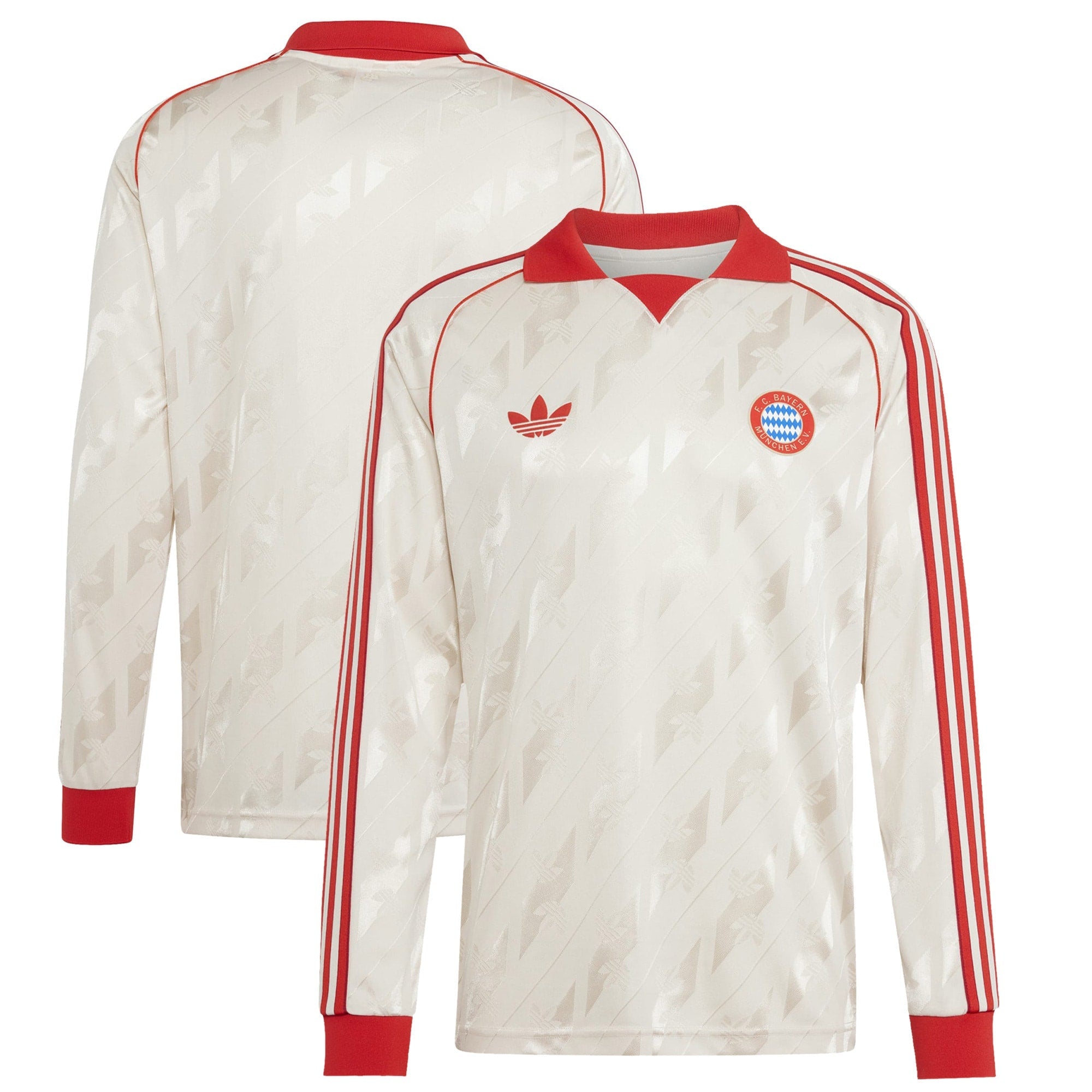 Bayern Munich Originals Lifestyler Long Sleeve Shirt - Cream