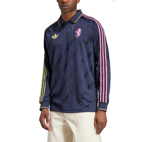 Juventus Originals Lifestyler Long Sleeve Fashion Shirt - Navy