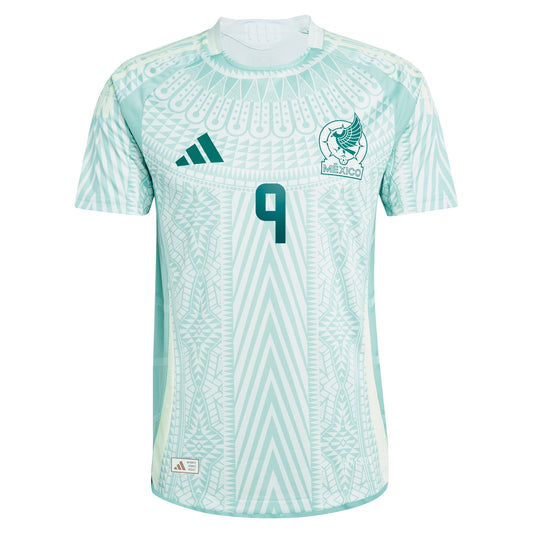 Raul Jimenez Mexico National Team 2024 Away Player Shirt - Green