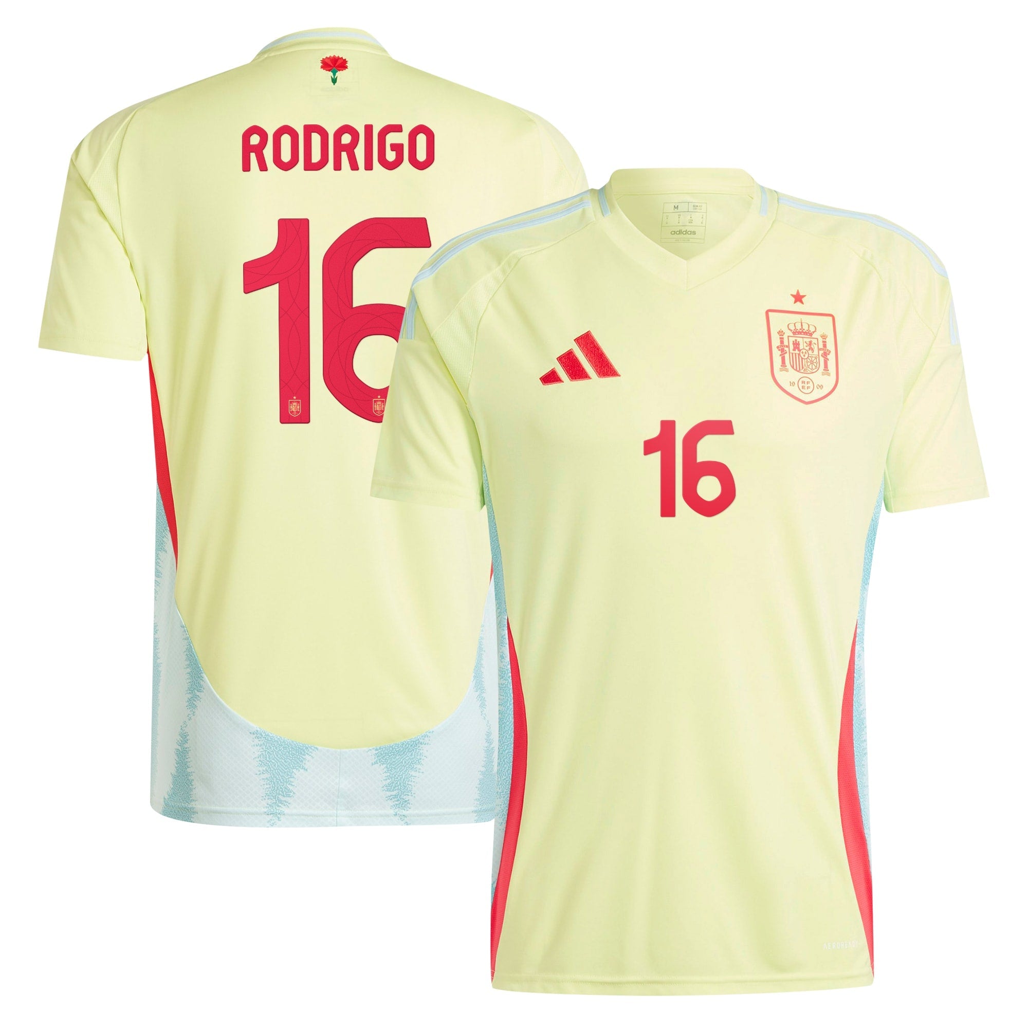 Rodrigo Spain National Team 2024 Away Shirt - Yellow