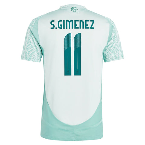 Santiago Giménez Mexico National Team 2024 Away Player Shirt - Green