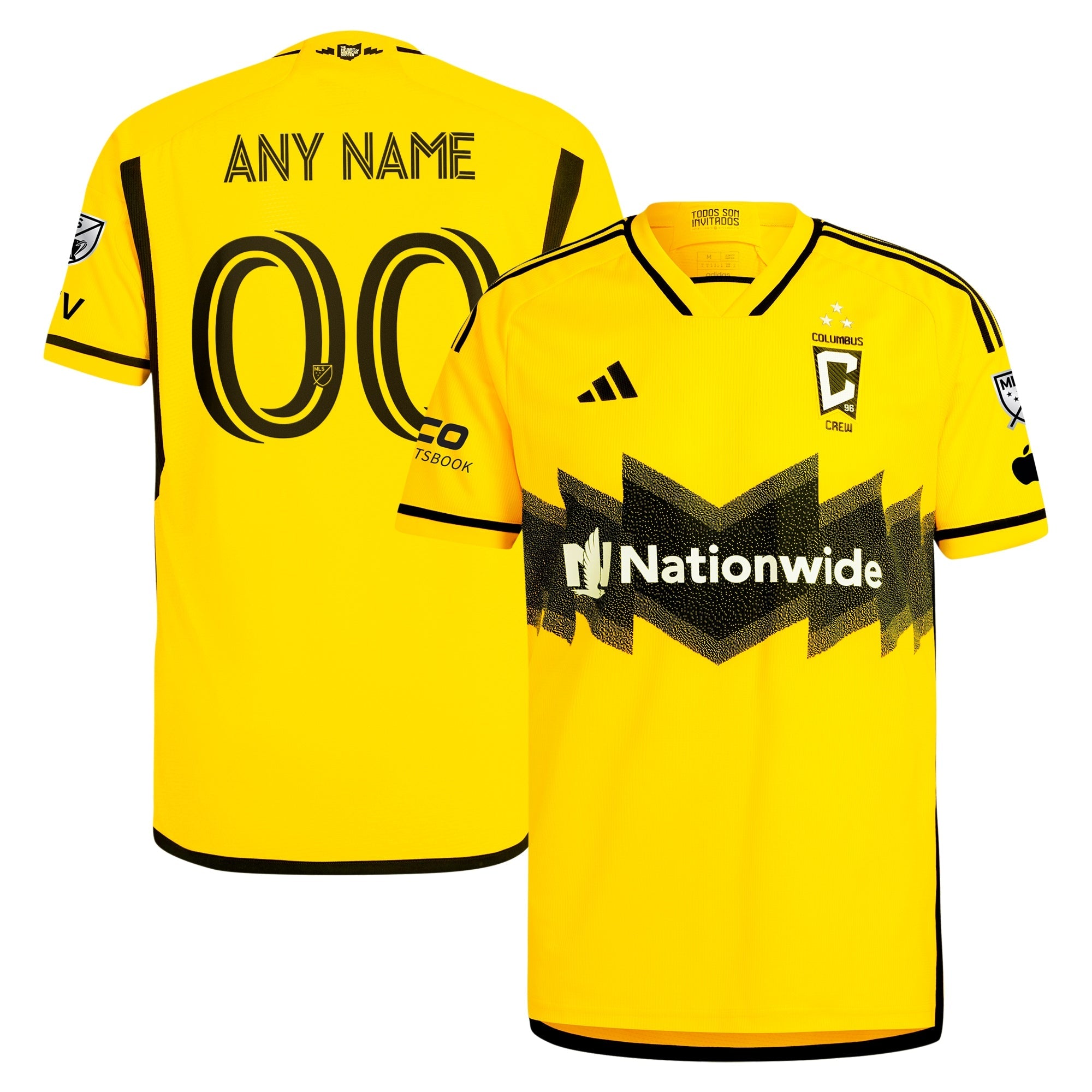 Columbus Crew 2024 The Home Kit Custom Shirt - Yellow