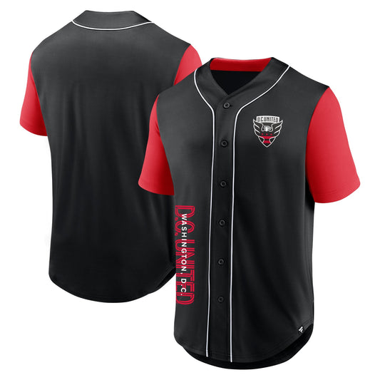 D.C. United Fanatics Balance Fashion Baseball Shirt - Black