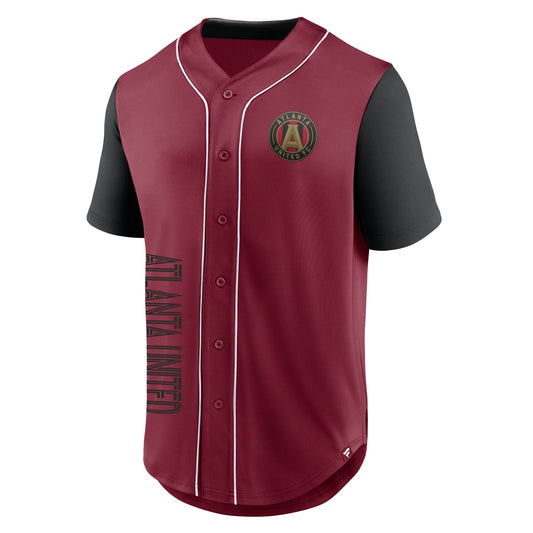 Atlanta United FC Fanatics Balance Fashion Baseball Shirt - Red