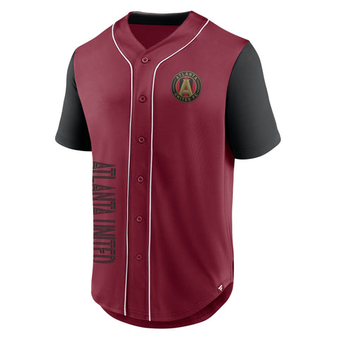 Atlanta United FC Fanatics Balance Fashion Baseball Shirt - Red