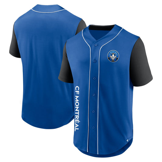 CF Montreal Fanatics Balance Fashion Baseball Shirt - Royal