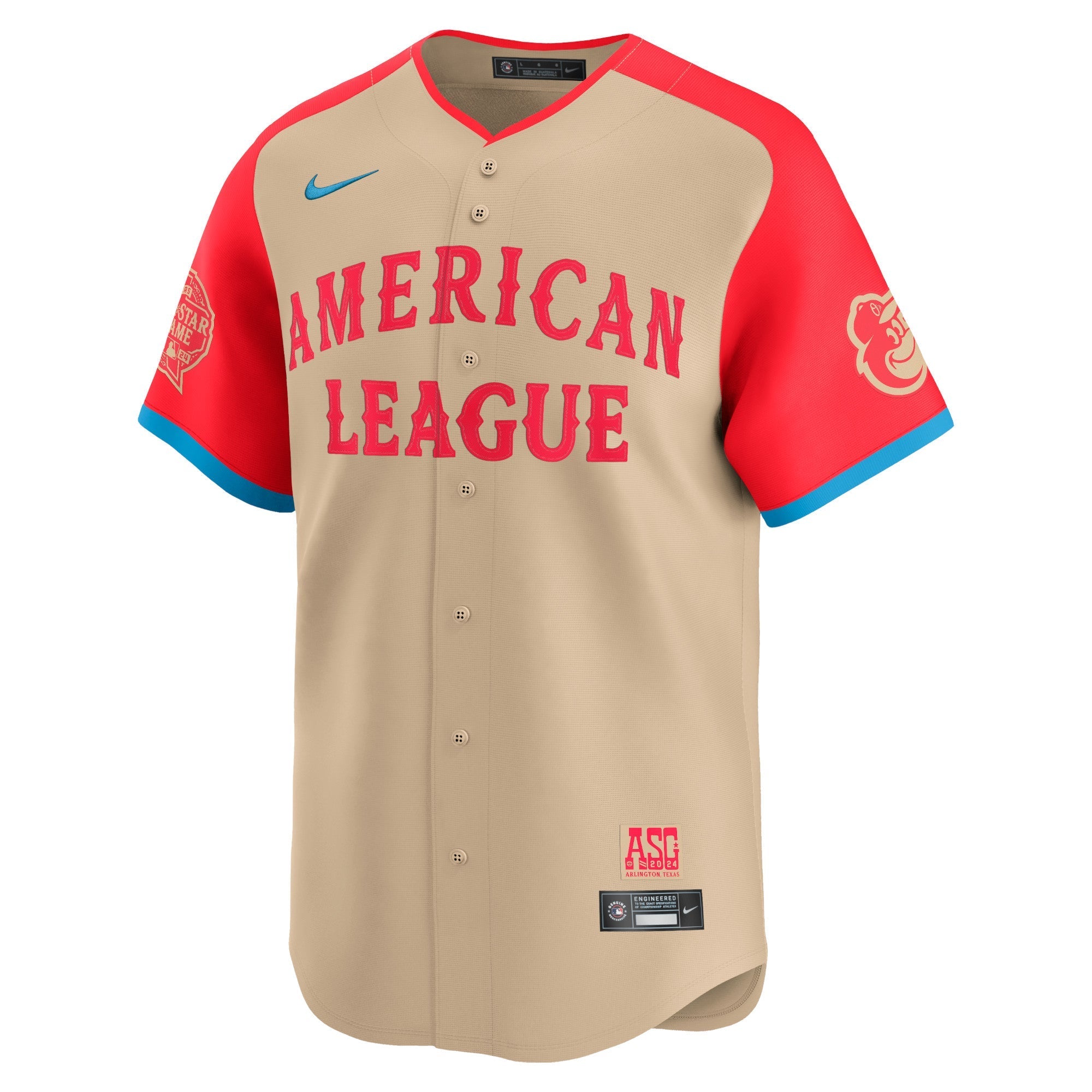 Adley Rutschman American League 2024 MLB All-Star Game Limited Player Shirt - Cream