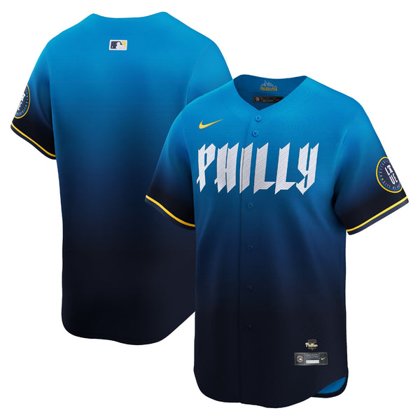 Philadelphia Phillies Nike 2024 City Connect Limited Custom Jersey - Blue