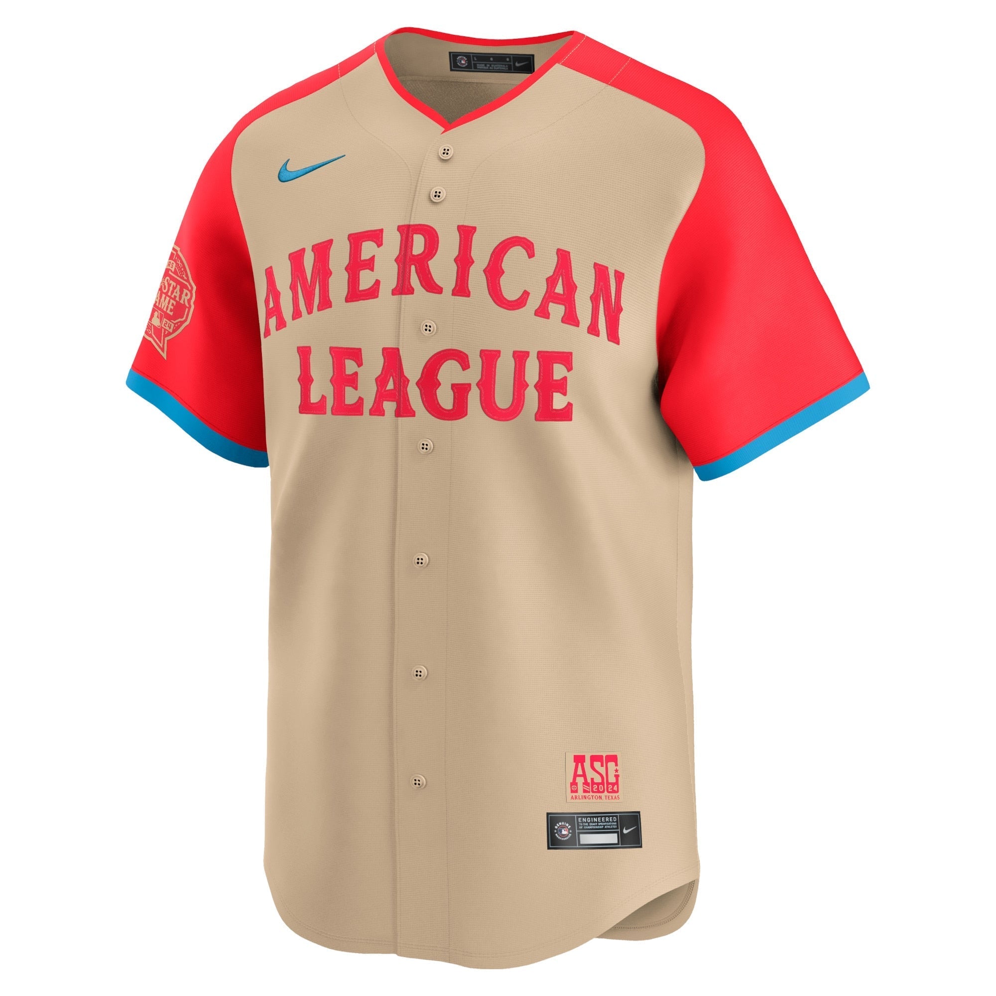 American League 2024 MLB All-Star Game Limited Pick-A-Player Custom Shirt - Cream