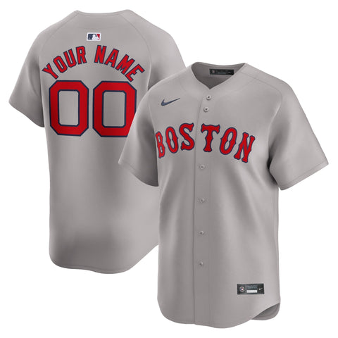 Boston Red Sox Away Limited Custom Shirt - Gray
