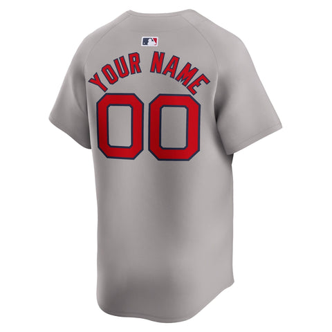 Boston Red Sox Away Limited Custom Shirt - Gray