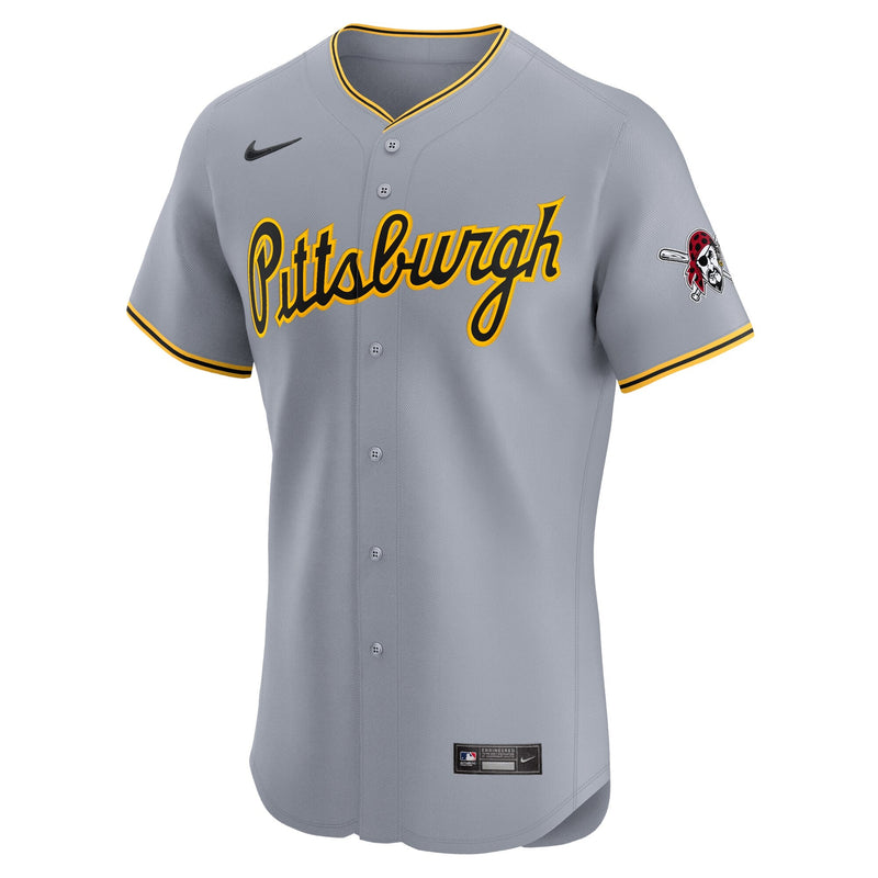 Pittsburgh Pirates Nike Road 2024 Jackie Robinson Day Elite Jersey - Gray