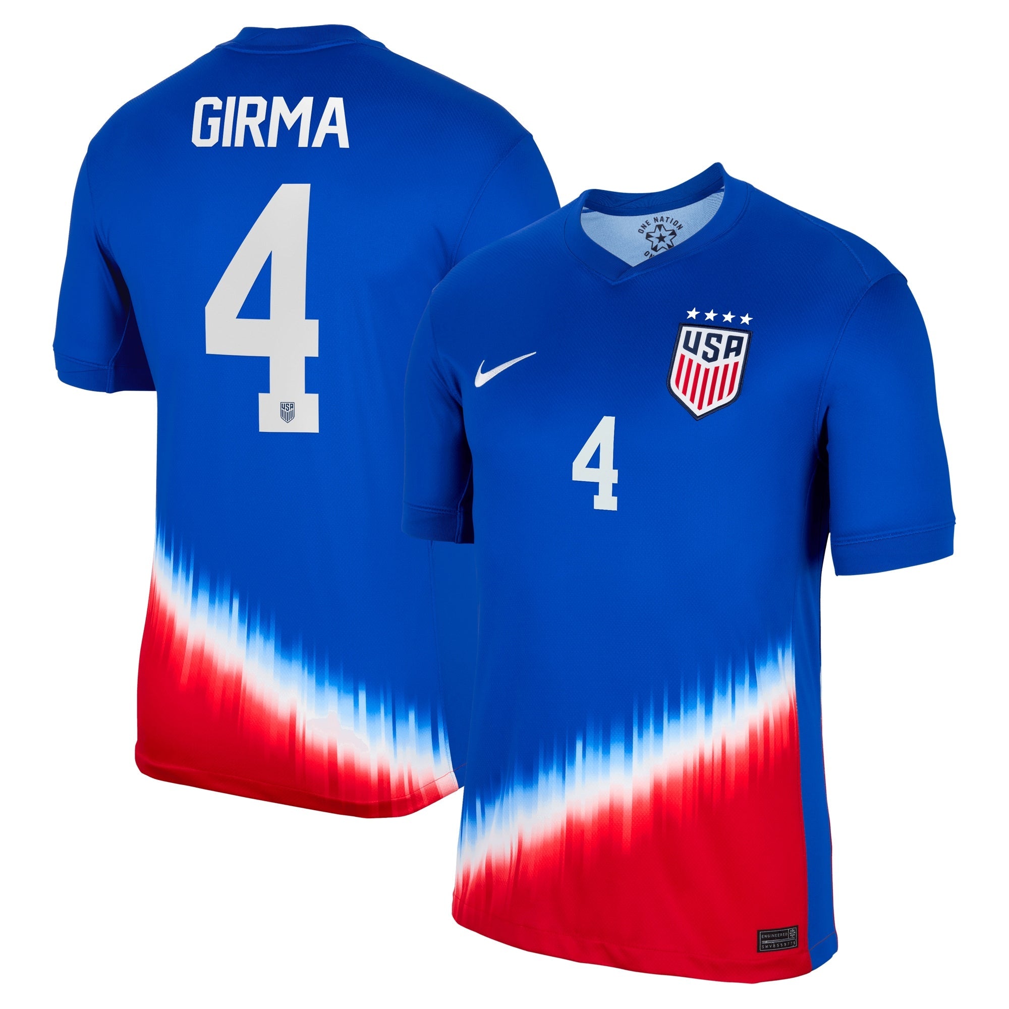 Naomi Girma USWNT 2024 Away Shirt - Royal